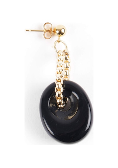 Siyah Taşlı Gold Küpe W26kup002 Uw26kup002100 çok renkli