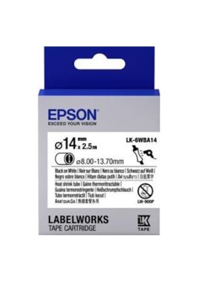 Epson Lk-7Wbn Standard Siyah Üzeri Beyaz 36MM 9Metre Etiket