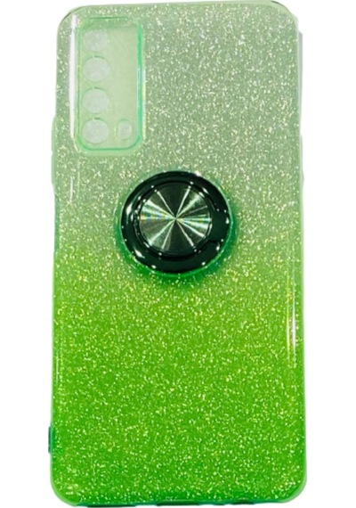 Huawei P Smart 2021 Simli Yüzüklü Standli Silikon Kilif 469512968