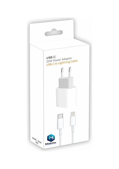 İphone 13 Uyumlu 20w Gerçek Güç Pd Type-c Adaptör+27w Type-c To Lightning Kablo Hızlı Şarj Set