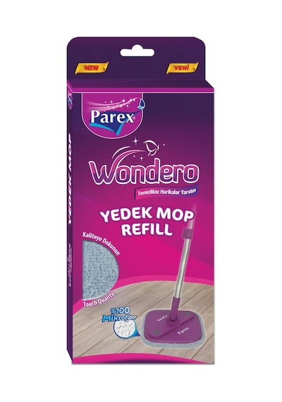 Wondero Otomatik Temizlik Seti - 3 Adet Yedek Mop Hediyeli Tek Renk
