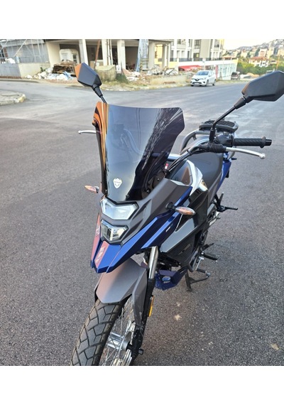 Motocam Sym Nht 200 Ön Cam 2023-2026 Model 30cm Siyah Renkli 4mm Sportif