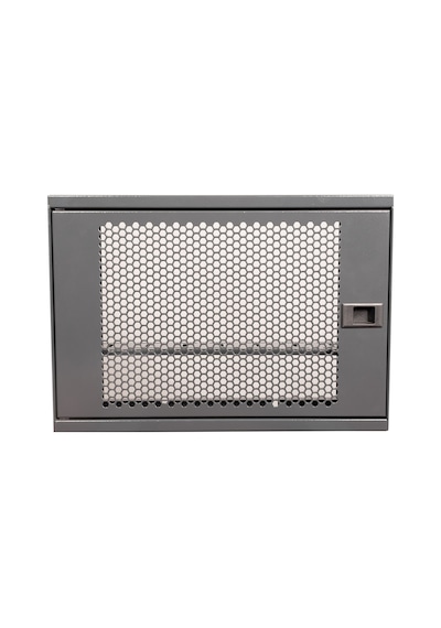 Alfafonet Wifi Box 280 Duvar Tipi Modem Ve Wifi Kutusu 280x120x280 Mm Antrasit Gri Perfore Metal Kapak Montajlı