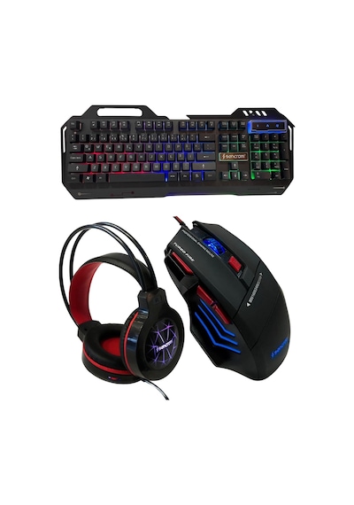 Snrelk Sencrom Rgb Gaming Klavye Mouse Kulaklık Full Oyuncu Set Diğer