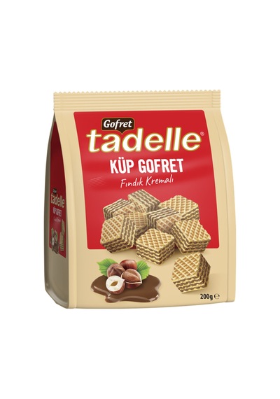 5 Adet Tadelle Küp Gofret Fındık Kremalı 200 G