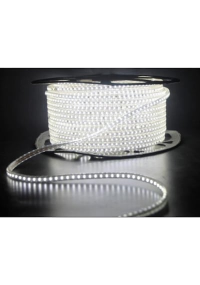 220v Hortum Led Şerit 5050 3 Çip 60 Led Beyaz