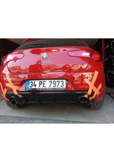 Alfa Romeo Giulietta Difüzör Çift Çıkış (Plastik)