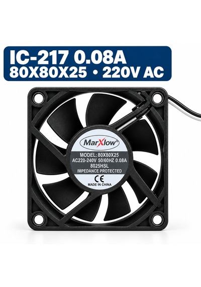 Marxlow 80x80x25 Mm 220v Ac 0.08a Soğutma Fanı