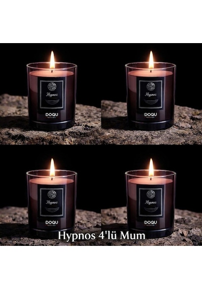 Doqu Home New Hypnoz Kokulu Mum Saydam - 170 Gr Siyah