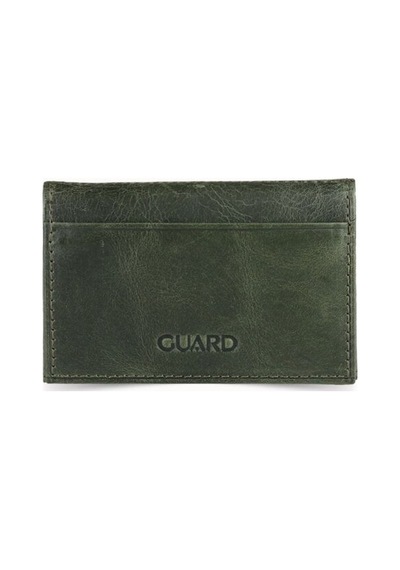 Guard Leather Guard Antik Yeşil Deri Kartlık Çok Renkli