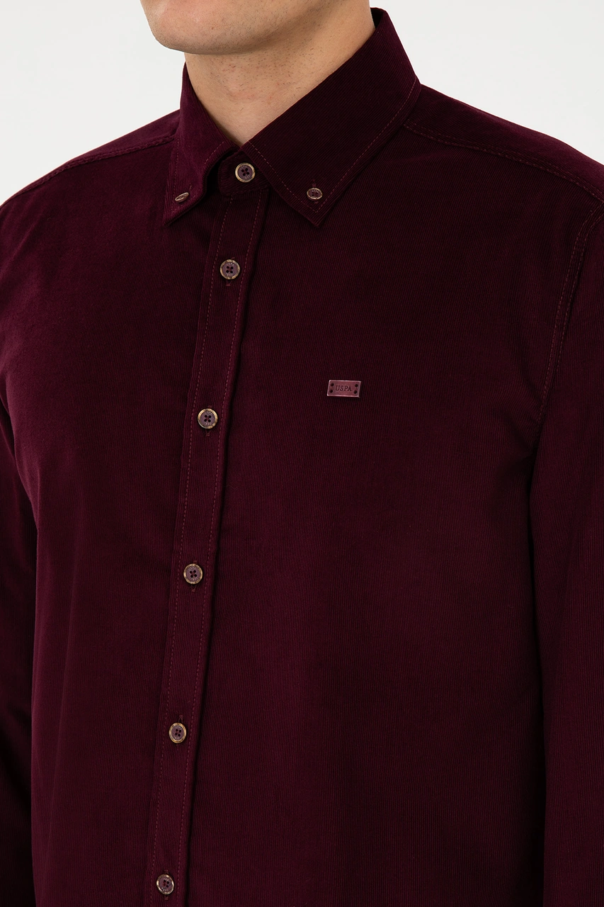 U.s. Polo Assn. Erkek Plum Gömlek Desenli 50315915-vr177 New Plum