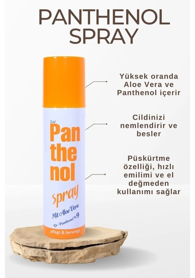 Panthenol Spray Mit Aloe Vera Panthenol %9 150 Ml 16'li Paket