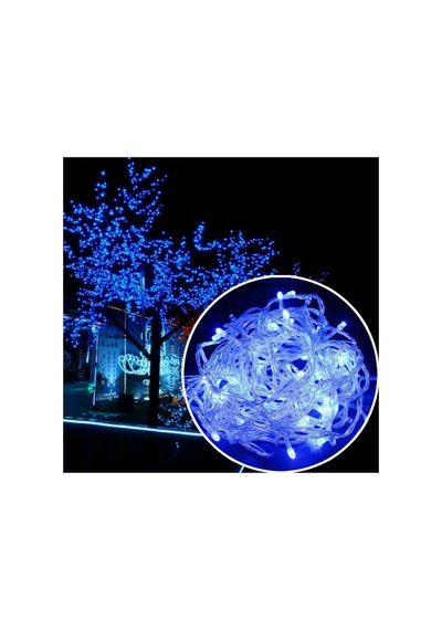 10 Metre 100 Led Mavi Led Işık Yılbaşı Ağacı Işığı 220 V Mavi Işık Mavi Noel Işığı Yılbaşı Işıkları Mavi