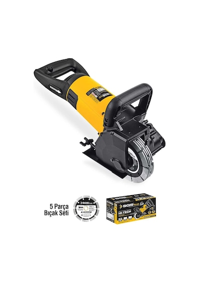 Sgs Sgs5300 Beton Duvar Tuğla Seramik Kanal Açma Makinesi 3000 W Sulu Ve Kuru Kesim