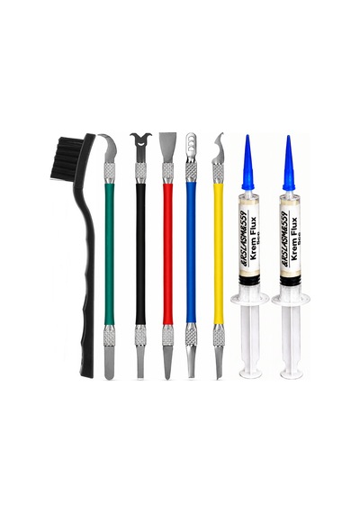 Anakart Bga Cpu Çip Onarım Tutkal Temizleyici El Aletleri Ve Flux Seti St15