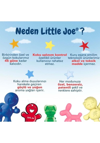 Little Joe Türkiye'yi Seviyorum Yeni Araç Kokusu New Car -45 Gün-oto Kokusu Kalıcı Klima Parfüm