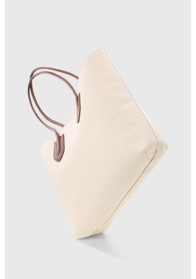 Housebags Retro Vintage Shopper Çanta Soft Kahverengi 264 Soft Krem
