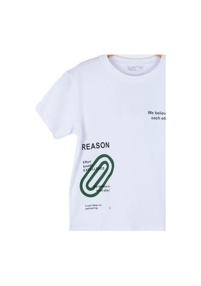 Nk Kids Erkek Çocuk Elips Tshirt-13962-beyaz Beyaz