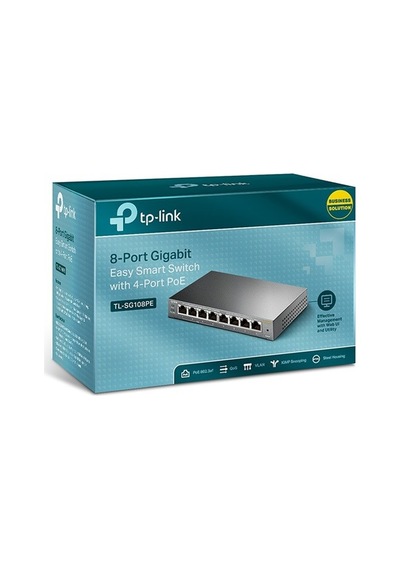 Tp-link 8port Gigabit 4xpoe 65w Tl-sg108pe