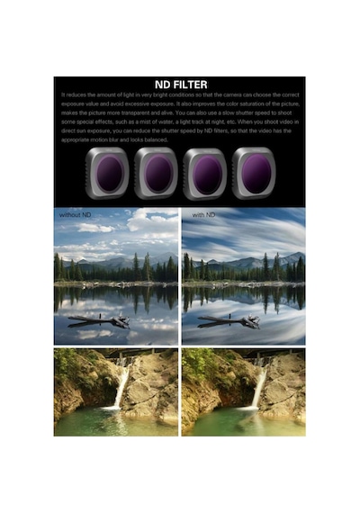 DJI Mavic 2 Pro Kamera Lens Filtresi 3 Lü Set Mucv Cpl Nd8
