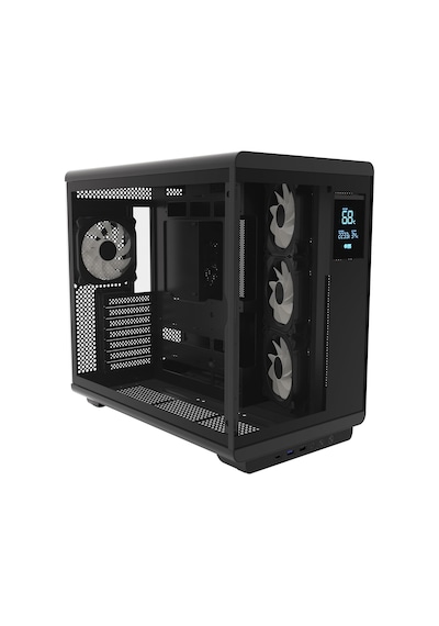 Hc710 850w 80+ Bronze Argb Akvaryum Atx Mid Tower Siyah Gaming Kasa