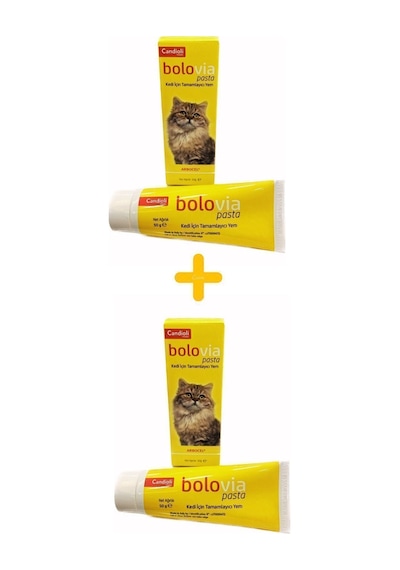 Bolovia Pasta Kediler Için Tamamlayıcı Malt Pastası 50g Blvia 2 Adet