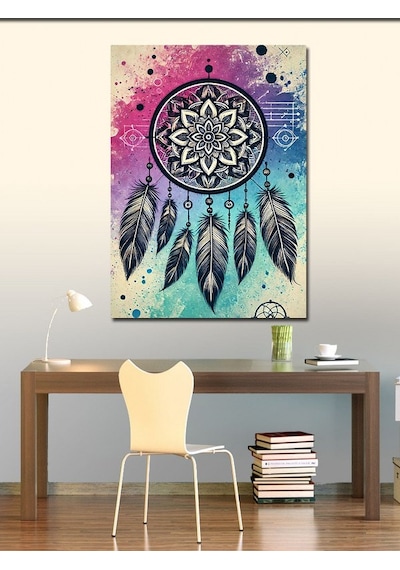 Kanvas Tablo Mandala Ve Düş Kapanı 100cmx140cm