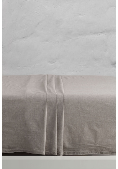 Berolige Chambray 100% Pamuklu Yıkamalı İplik Boya Lastikli Çarşaf Kahverengi 100x200