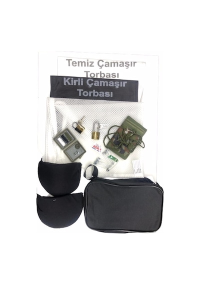 Bora Asker Malzeme 11 Parça Set Öğrenci Kirli - Temiz Ve Çamaşır Yeşil
