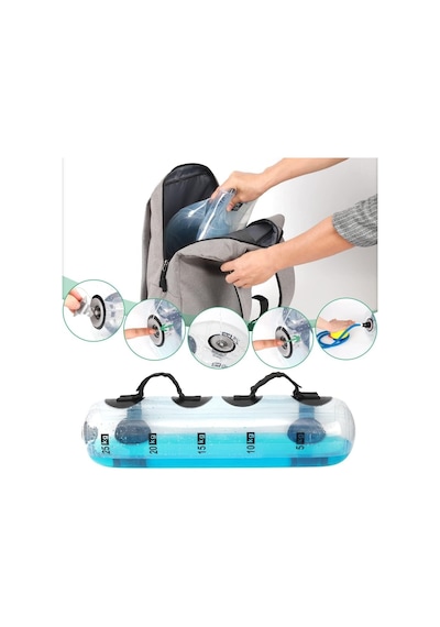 Busso Wpbag-10 Busso Aqua Bag 25 Kg Doldurulabilir Su Hazneli Ağırlık Çantası Şişirme Pompası