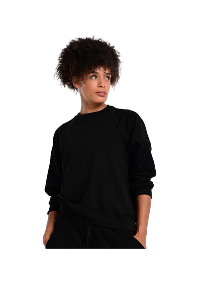 Sportive Huesca Kadın Siyah Günlük Stil Sweatshirt 24kk006-syh 1656483 SiYAH
