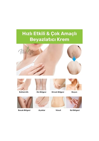 İlla Life Doğal Koltuk Altı & Bikini Bölgesi Beyazlatıcı Krem 50 ML