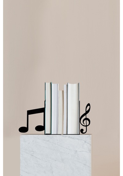 Hobi Demir Sanat Notalar Figürlü Dekoratif Metal Kitap Tutucu
