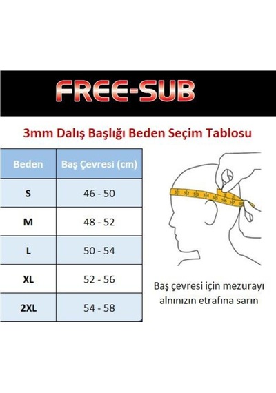 Free-Sub 3Mm Dalış Başlığı (489036281) Çok Renkli