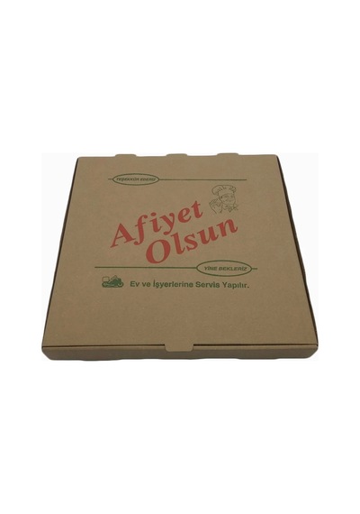 Pizza Kutusu Kraft -kahverengi 100 Lü. 26x26