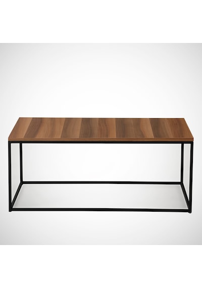 Cosco Orta Sehpa Metal & Orta Masa Ceviz/ Metal Ayaklı Sehpa