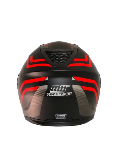 Mts 966 WX20 Red Çene Açılır Kask Kırmızı - Mat Siyah