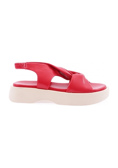 Dgn 4848-22y Kadin Kalin Bantli Sandalet 4848-2027-R0766 Kırmızı