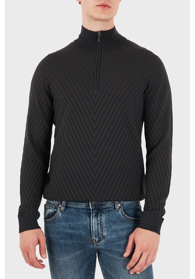 Emporio Armani Yünlü Fermuarlı Dik Yaka Kazak Erkek Kazak Em006316 Af27942 Fb004 Lacivert Emporio Armani Yünlü Fermuarlı Dik Yaka Kazak Erkek Kazak Em006316 Af27942 Fb004 Lacivert
