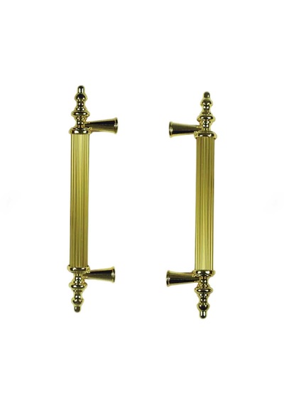 Kulp Silindir Çizgili Zamak Kulp Model 14 Cm 2 Adet Gold