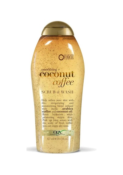 OGX Smoothing Coconut Coffee Peeling ve Duş Jeli 577 ML