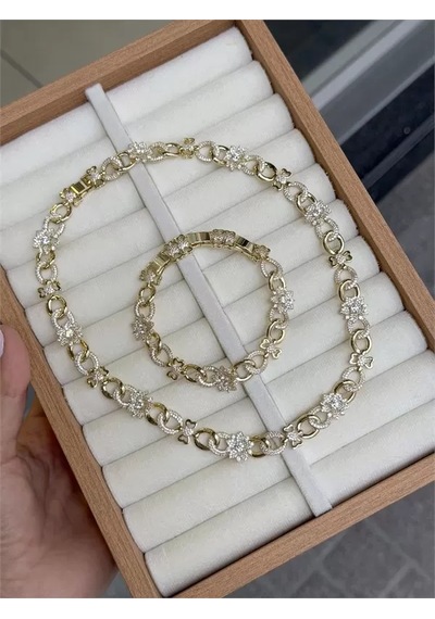 Xuping Set Kolye - Altın