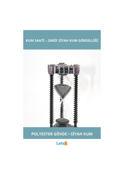 Polyester Modern Tasarım Kum Saati Siyah 1 Adet