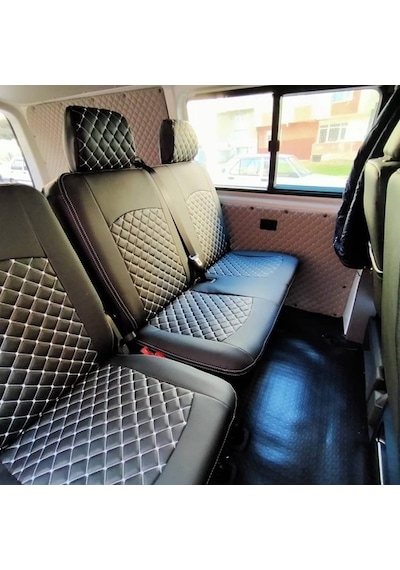 Volkswagen Transporter 5+1 Araca Özel Deri Oto Koltuk Kılıfı (473405931)