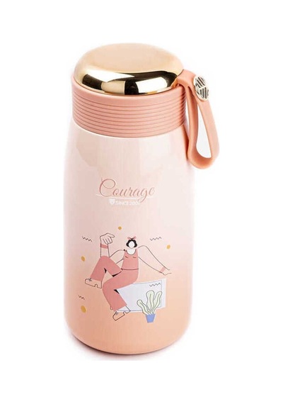Tantitoni Okadi Pembe Paslanmaz Çelik Termos 350ml Pembe