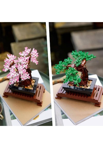 LEGO® Botanicals Bonsai Ağacı 10281 – Yetişkinler için Dekoratif Bitki Model Yapım Seti, Sevgililer Günü Hediye Fikri (878 Parça)
