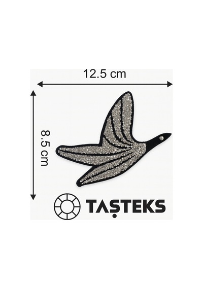Taşlı Ütülenebilen Veya Sticker Olarak Kullanılabilen Kuş Modeli