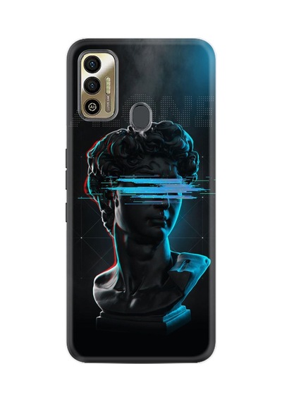 Tecno Spark 7t Kılıf Silikon Desen Özel Seri Alone 1668