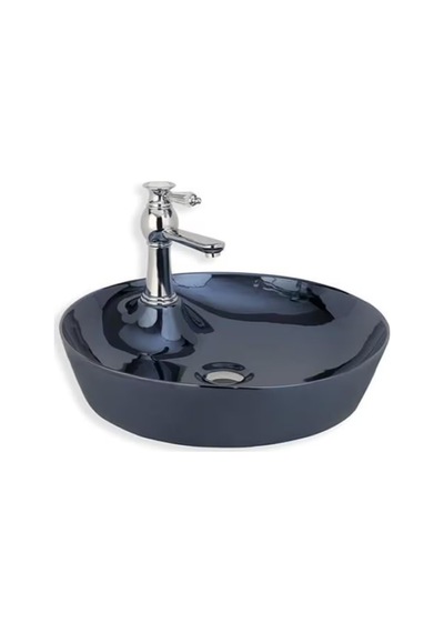 Tezgah Üstü Porselen Lavabo Siyah