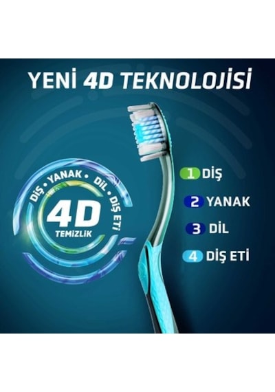 Diş Fırçası 4d White Expert, 7 Zorlu Lekeyi Kaldırma Özelliği